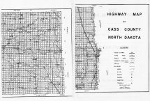 Cass County Highway Map, Cass County 1957